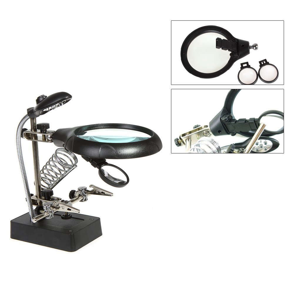 LED Light Magnifier & Desk Lamp