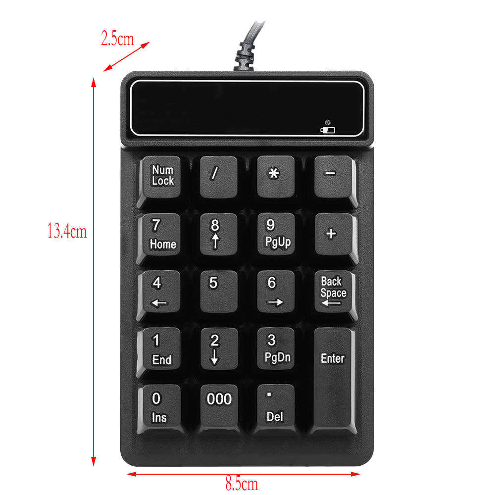 19 Keys USB Numeric Keypad for Laptop