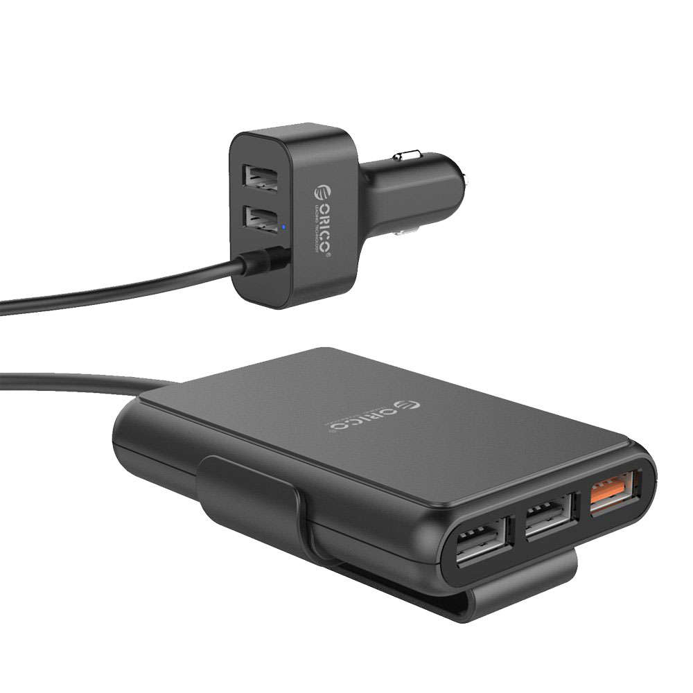 Portable UCP-5P 52W USB Car Charger