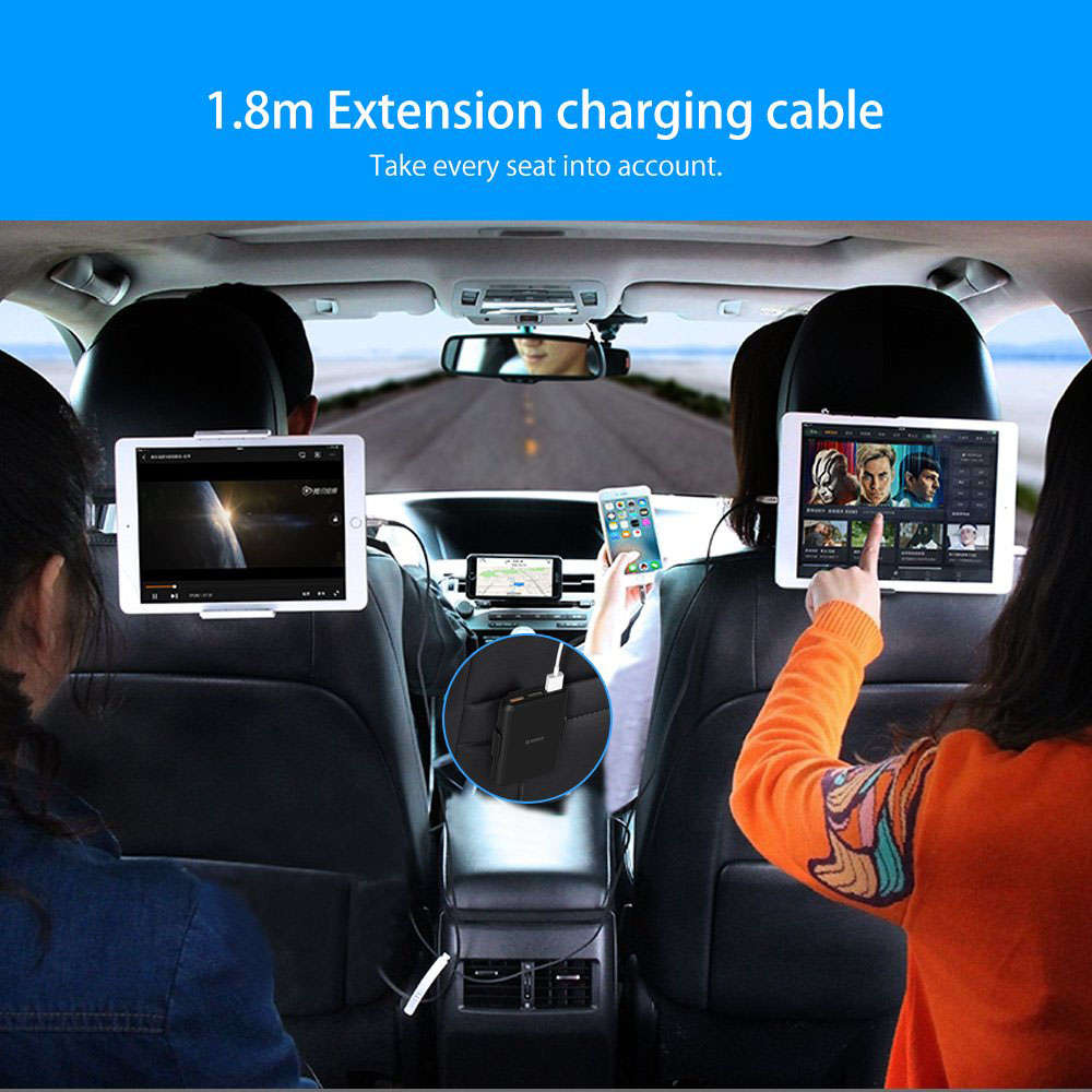 Portable UCP-5P 52W USB Car Charger