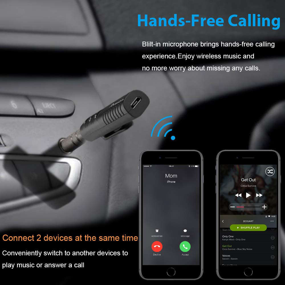 Bluetooth 4.1 Receiver Wireless Bluetooth Car Adapter