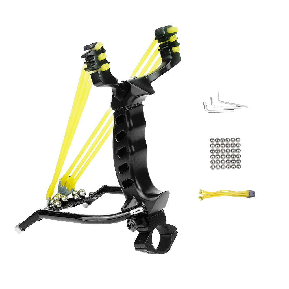 Strong Folding Wrist Rocket Slingshot - Black