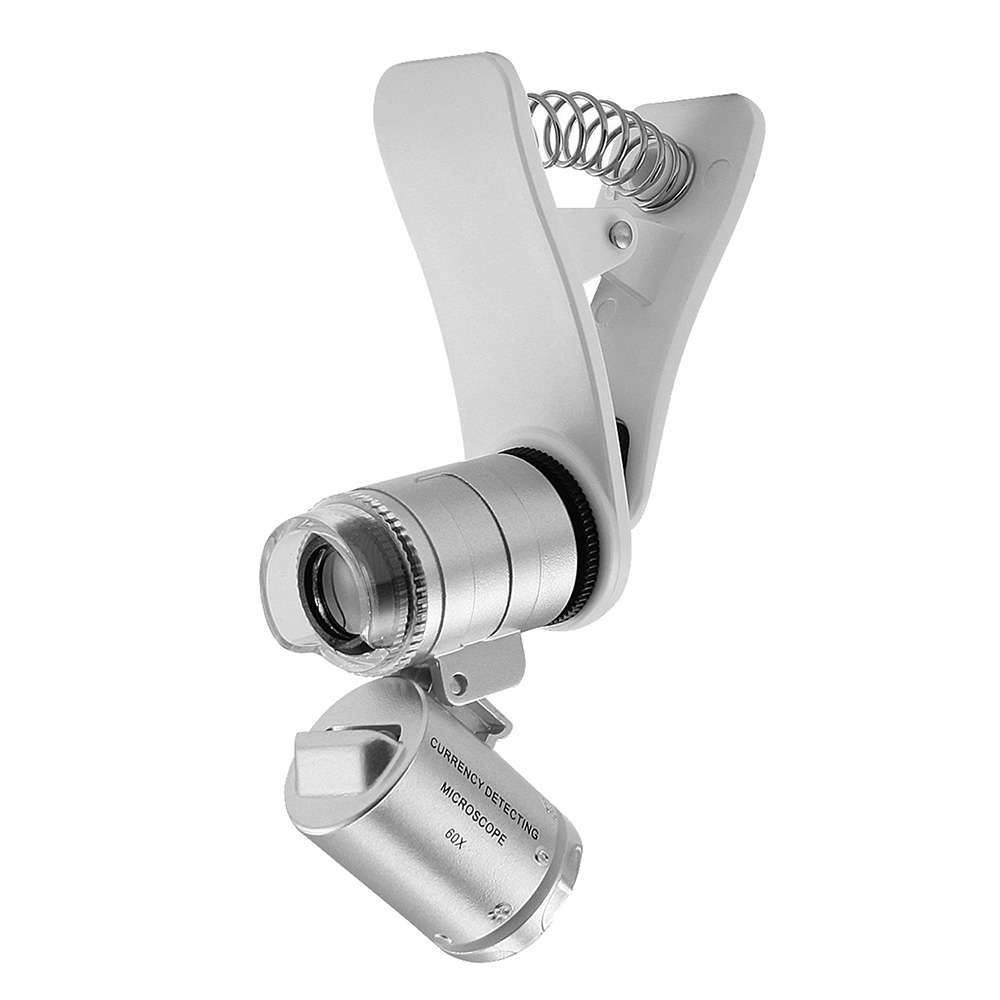 60X Clip-On Microscope Magnifier Universal Lens