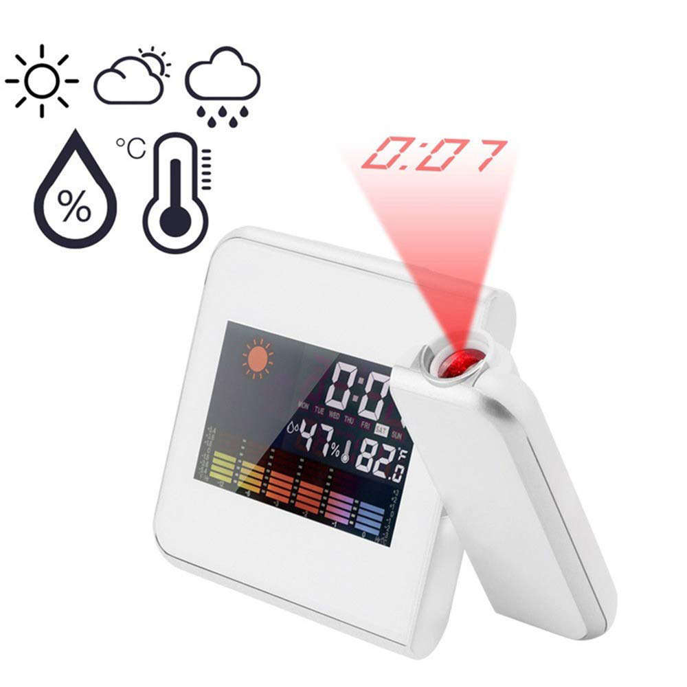 Home Digital LCD Screen Weather Station Forecast Clock