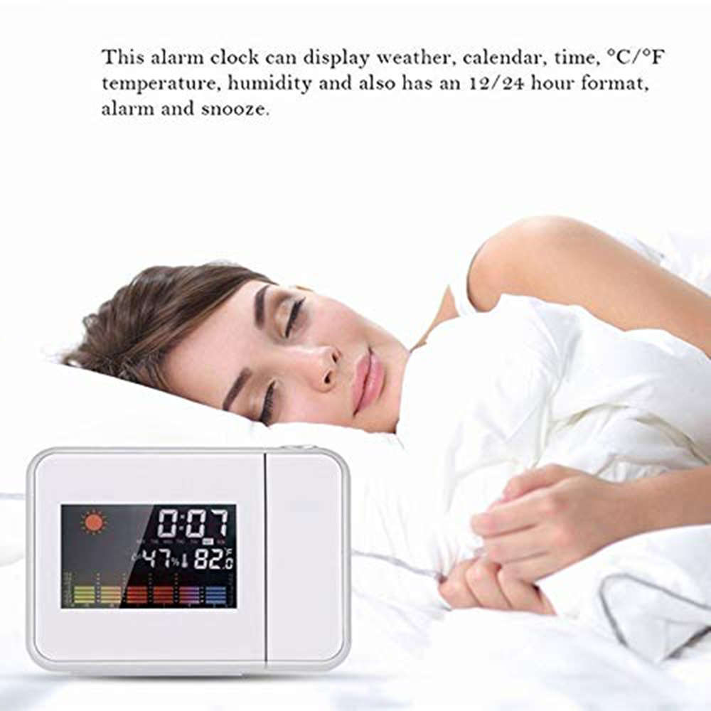 Home Digital LCD Screen Weather Station Forecast Clock
