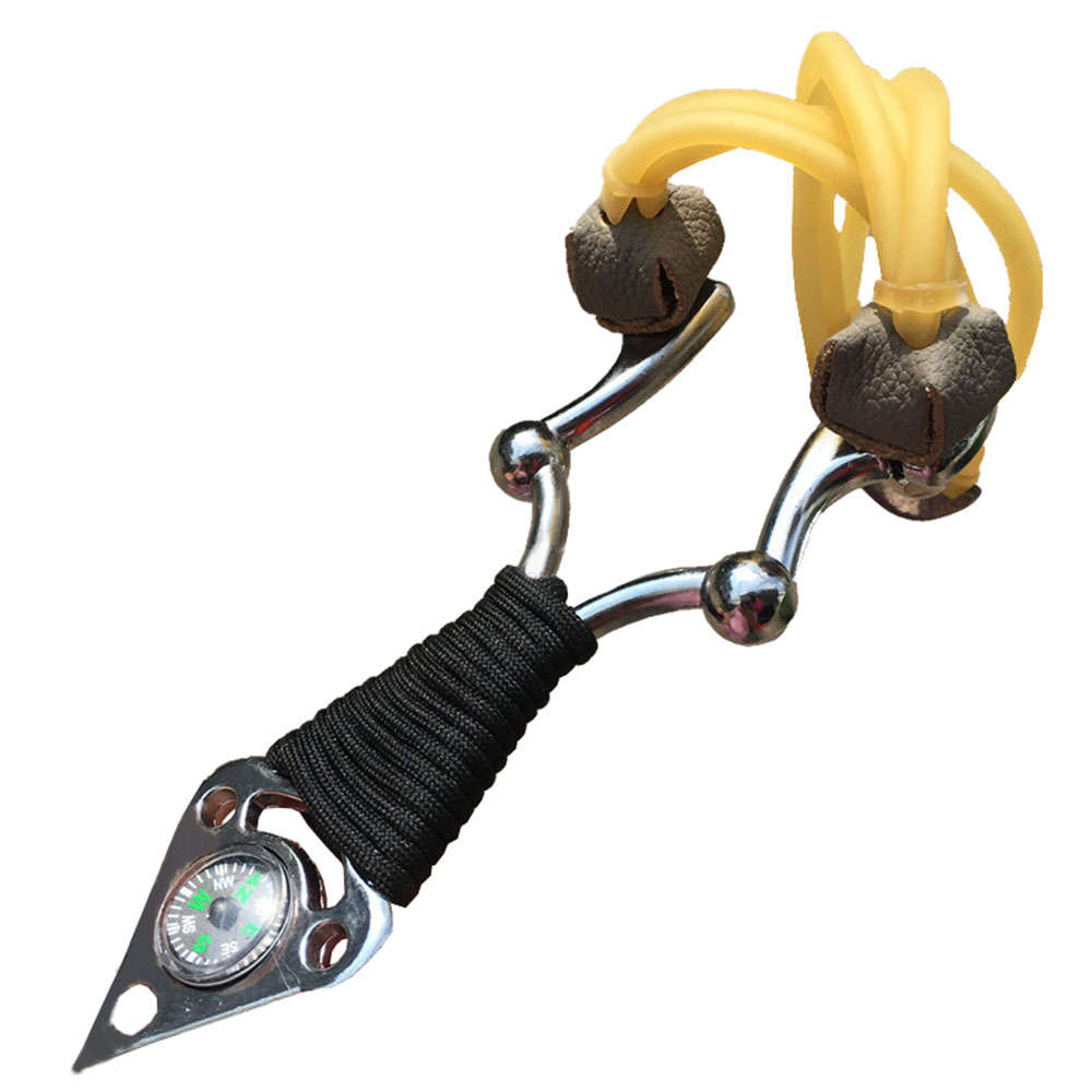Outdoor Hunting Camping Travel Slingshot with Compass