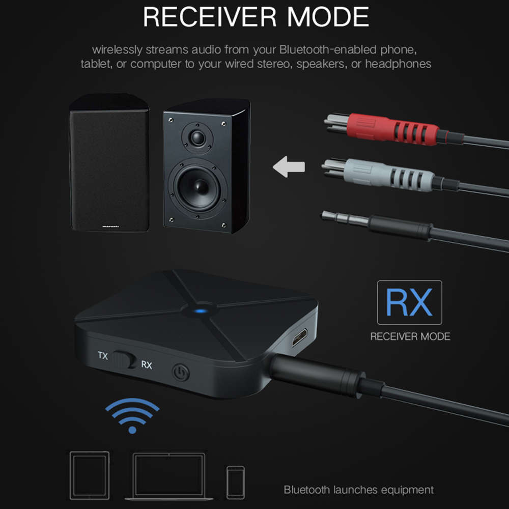 2 in 1 Bluetooth 4.2 Adapter Bluetooth Transmitter Receiver
