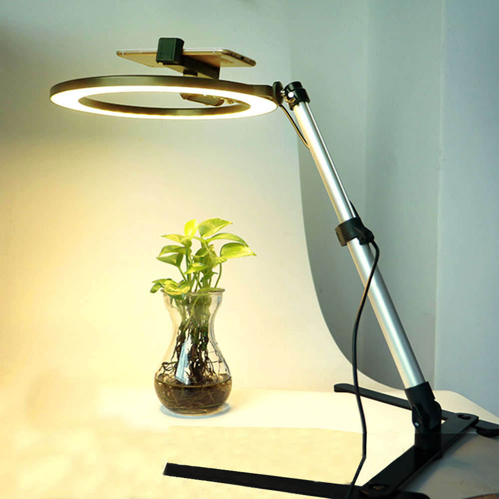 10 inch ring light with adjustable tripod and phone holder
