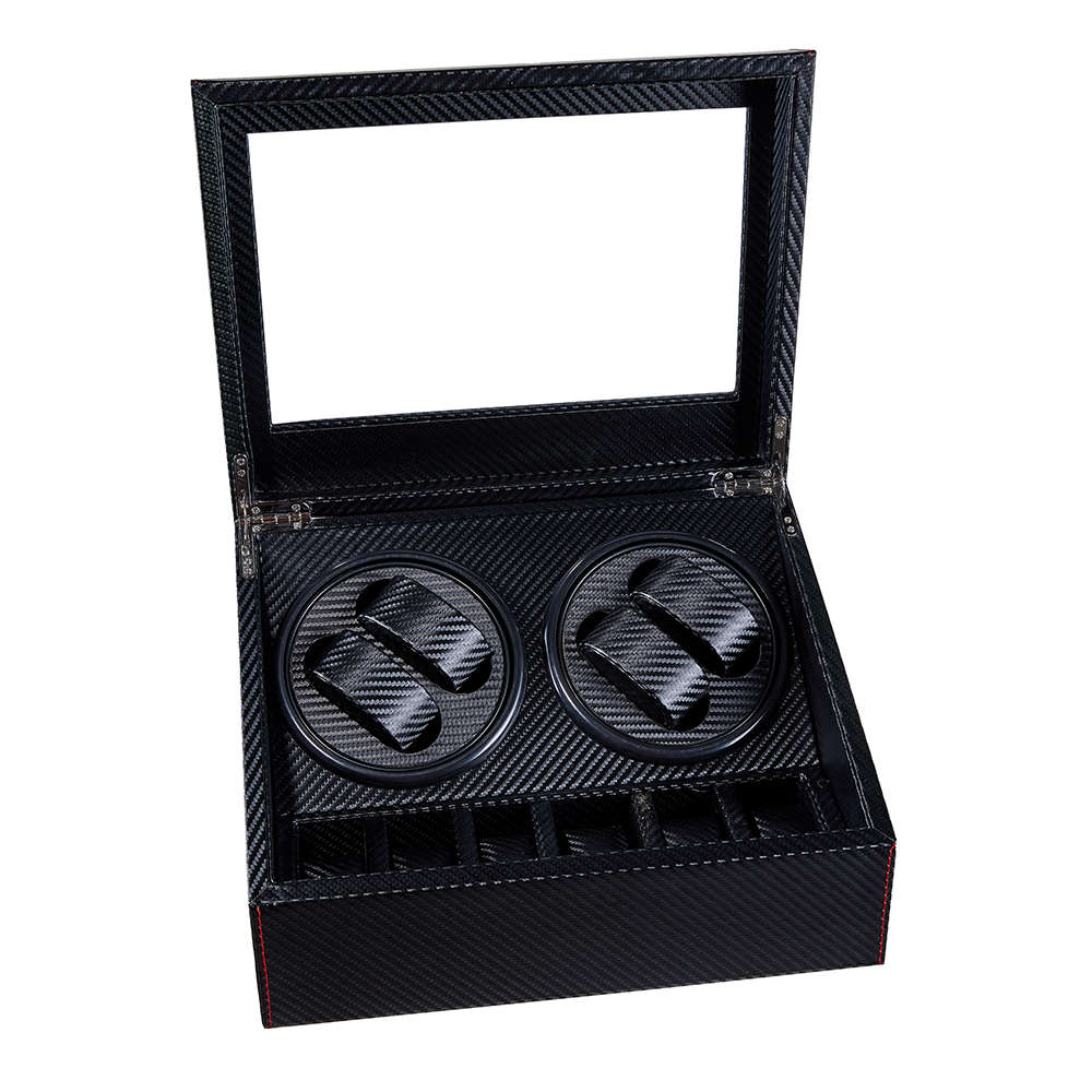 Electric Watch Box Automatic Winding Box - Black
