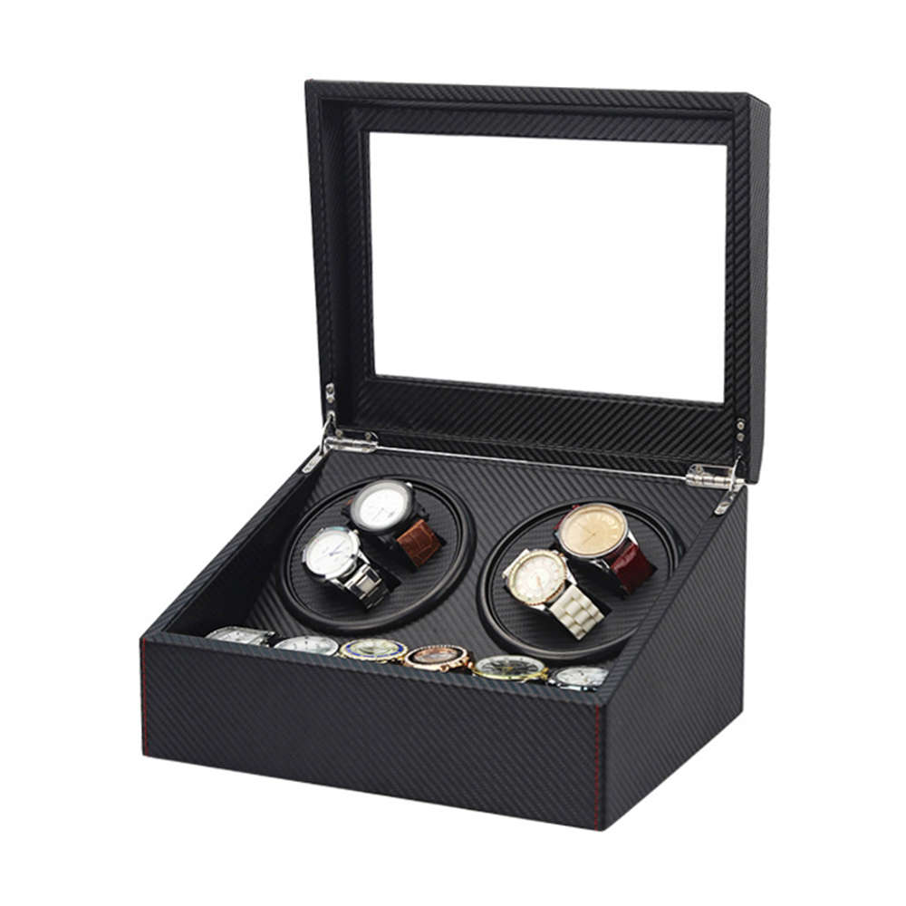 Electric Watch Box Automatic Winding Box - Black