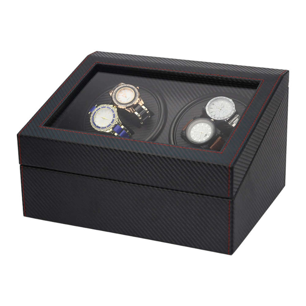 Electric Watch Box Automatic Winding Box - Black