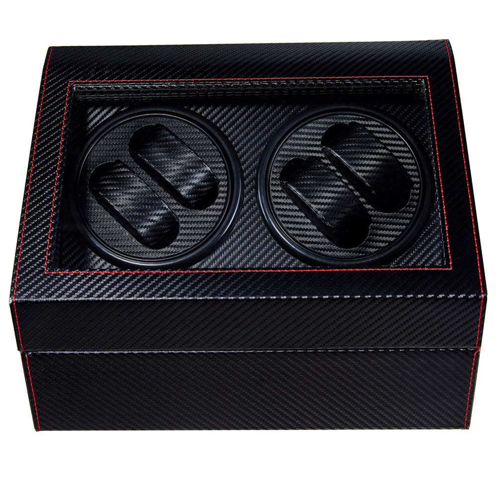 Electric Watch Box Automatic Winding Box - Black