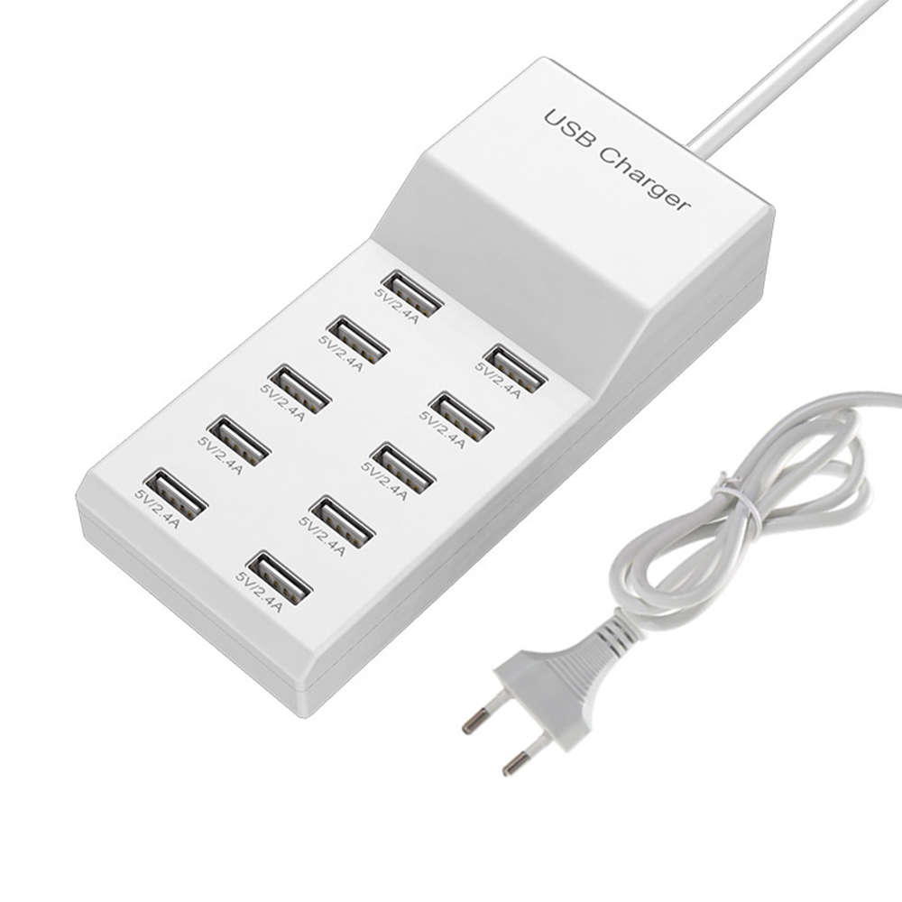 10-Port USB Charger Desktop Charging Station