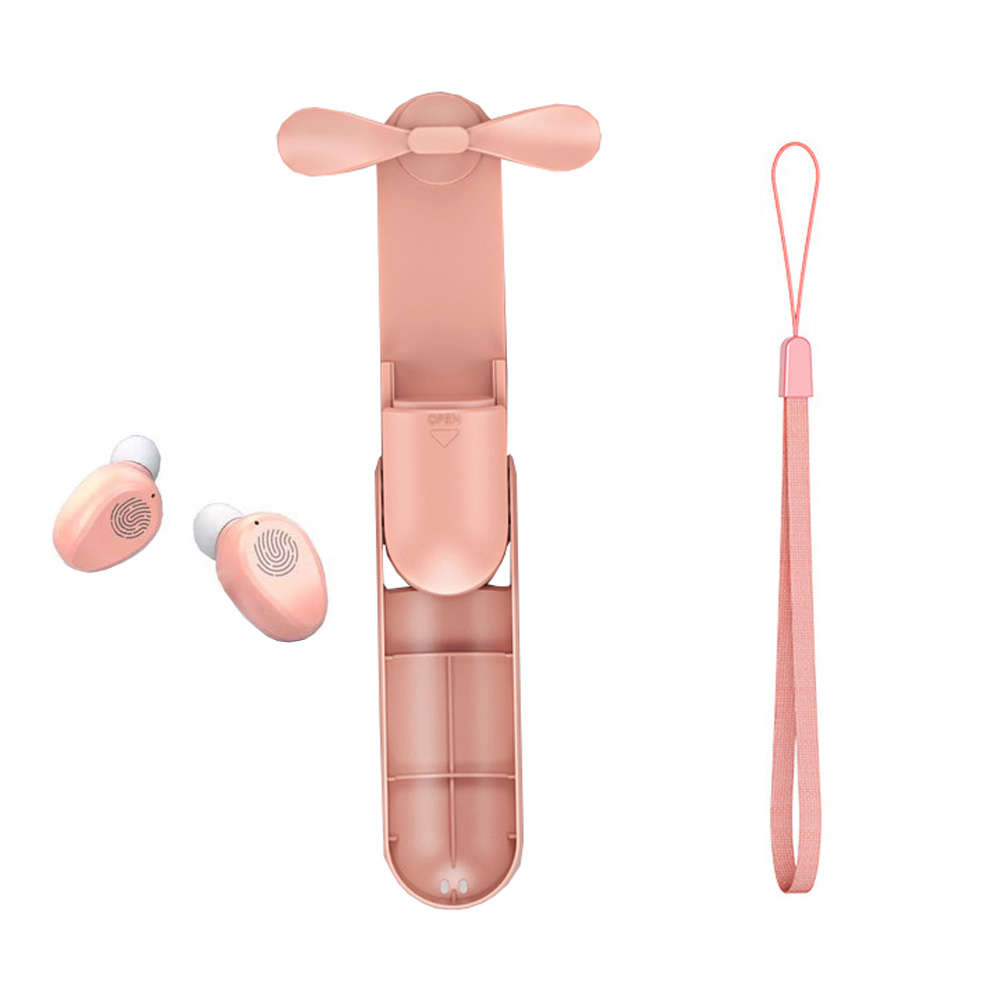 4 in 1 Multifunctional Sport Wireless Headphones Kit With Mini Fan