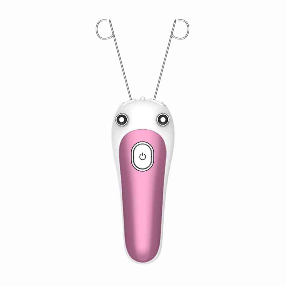 Electric Facial Cotton Thread Hair Remover For Women - Rose Gold