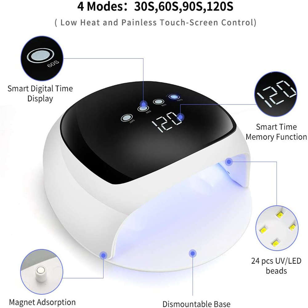 52W UV Light LED Nail Dryer Lamp - White