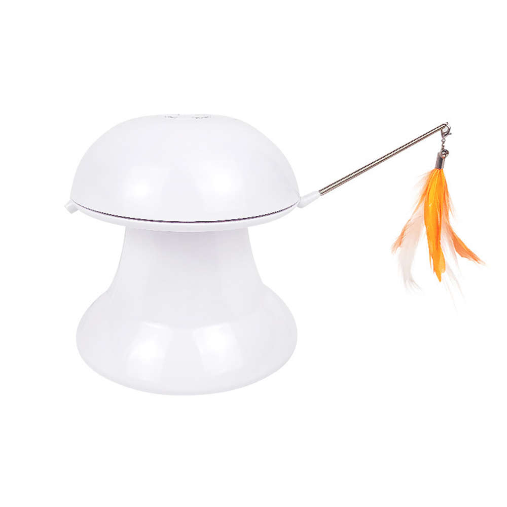 360 Degree Funny Cat Laser Turntable With Feather