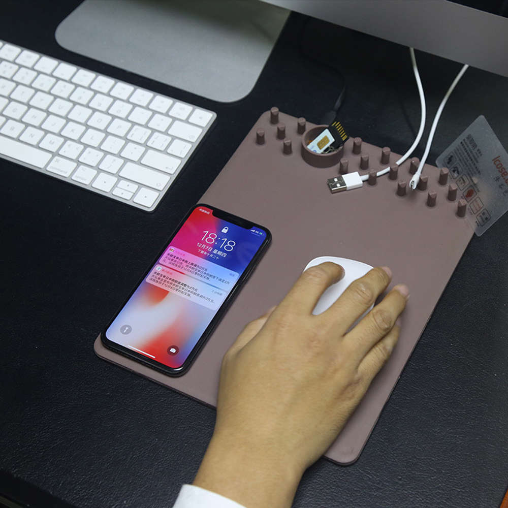 Multifunction Anti-Slip Wireless Charging Mouse Pad