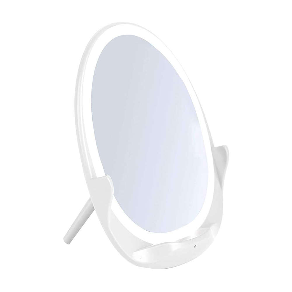 Adjustable Brightness Wireless Charger Makeup Mirror With LED Light
