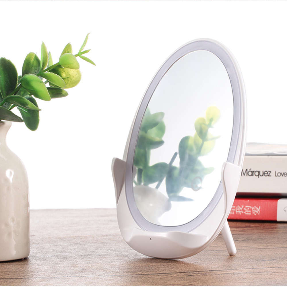 Adjustable Brightness Wireless Charger Makeup Mirror With LED Light