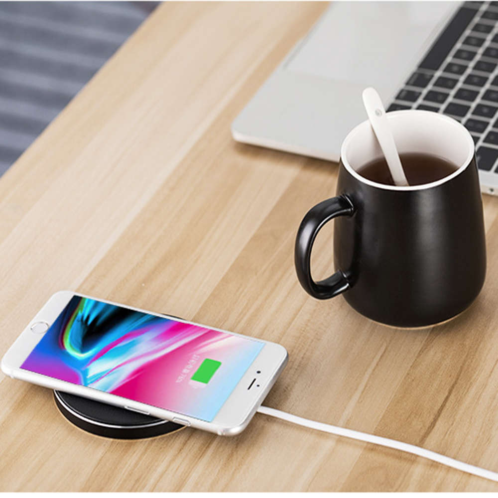 2 in 1 Home & Office Wireless Recharge Heating Mug Thermos Cup