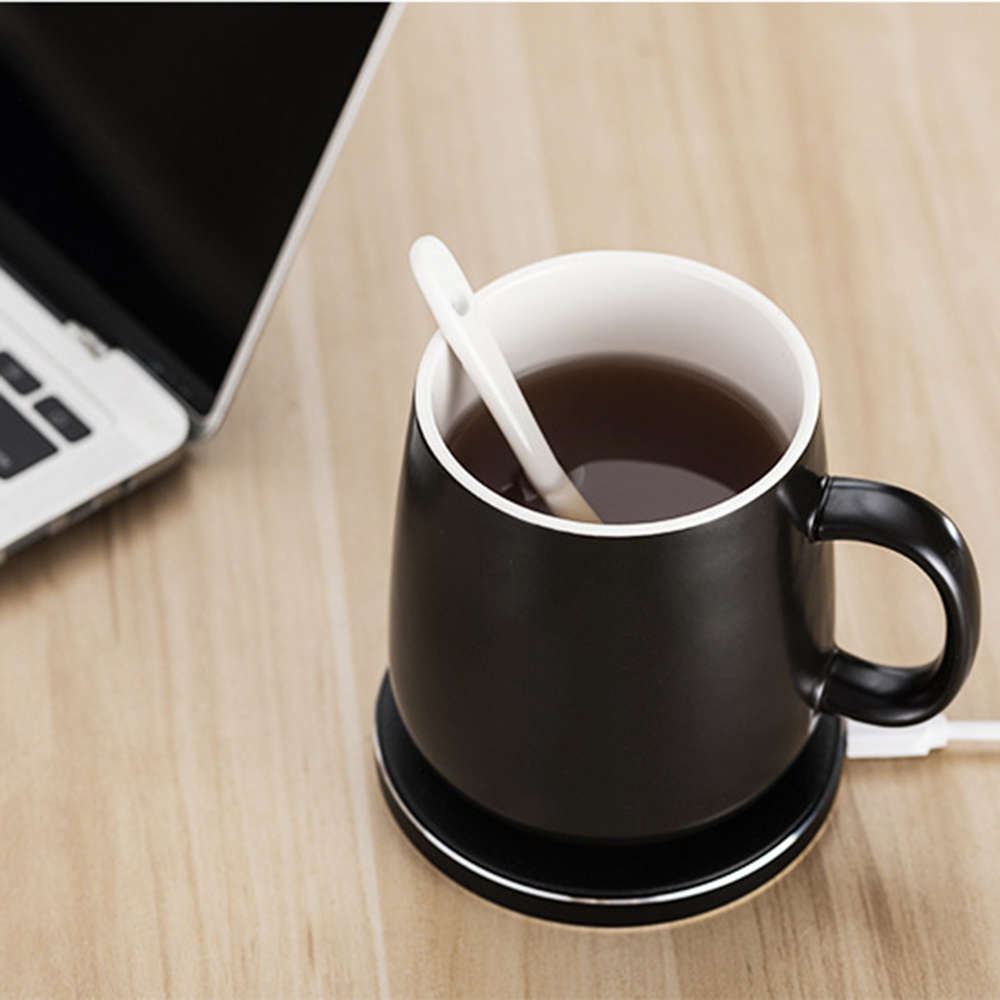 2 in 1 Home & Office Wireless Recharge Heating Mug Thermos Cup