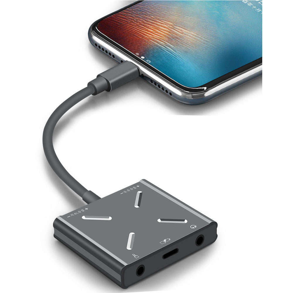 Portable Aluminum Alloy Sound Card Converter For iPhone