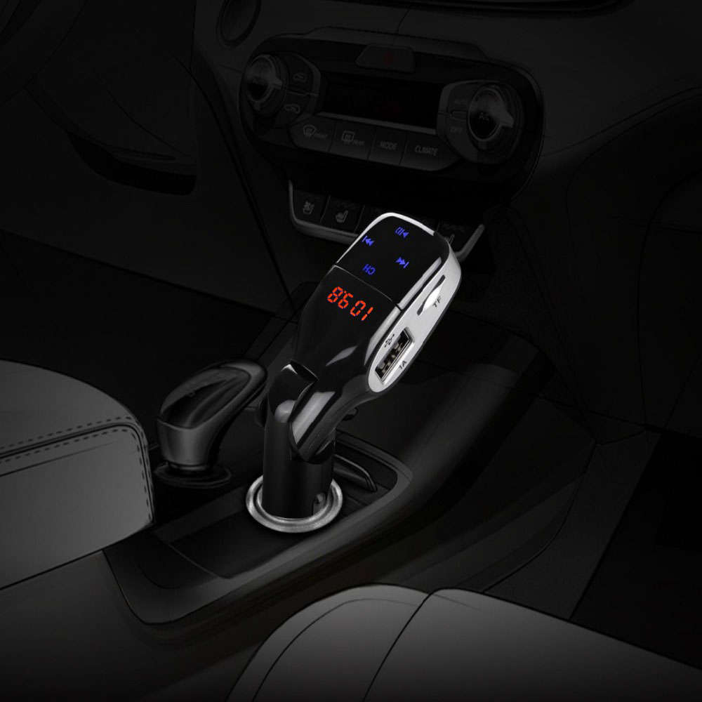 Bluetooth Car Kit MP3 Player Hands-free Call Wireless FM Transmitter