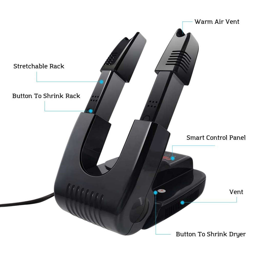 Home Portable Shoe Glove Boot Electric Dryer With Timer Function