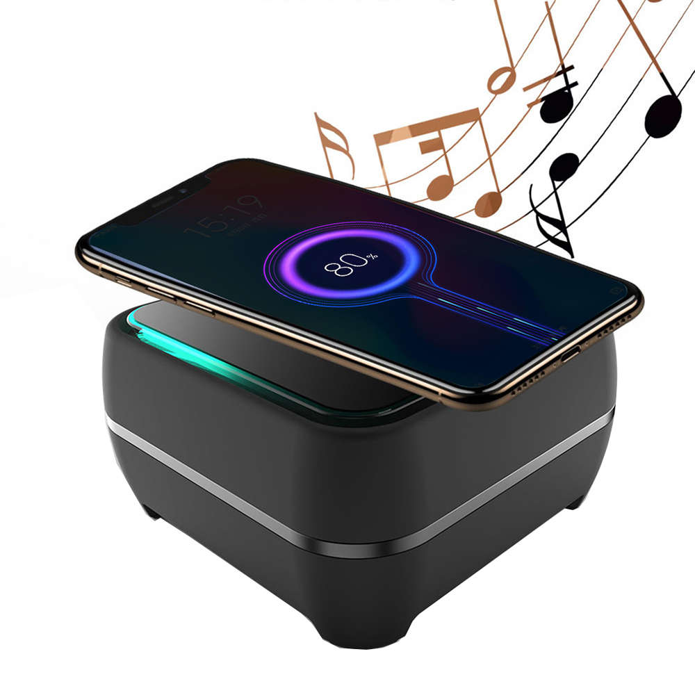 Portable Mini Bluetooth Speaker And Wireless Charger