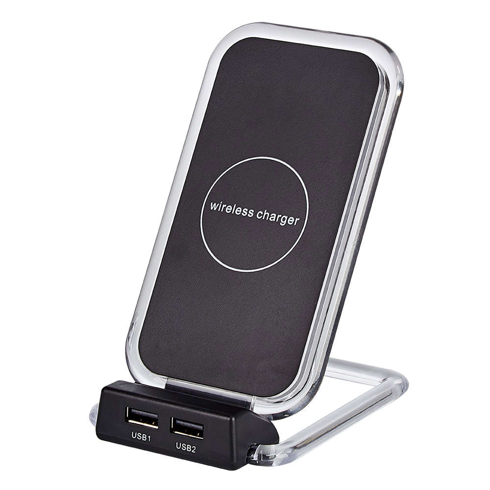 Portable General-Purpose Ultra-Thin Dual USB Port Wireless Charger