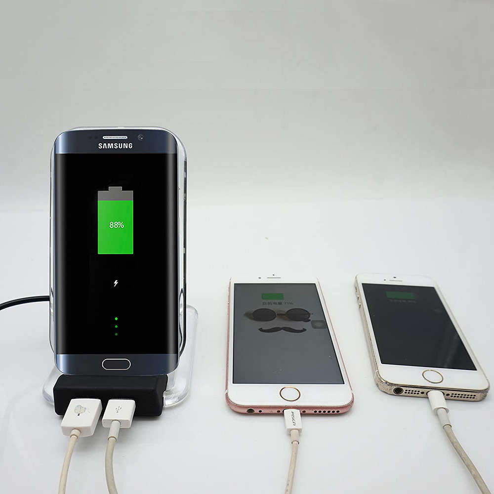 Portable General-Purpose Ultra-Thin Dual USB Port Wireless Charger