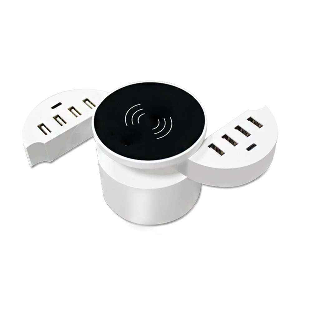 10 Port USB Multi-Purpose Round Wireless Intelligent Fast Charger