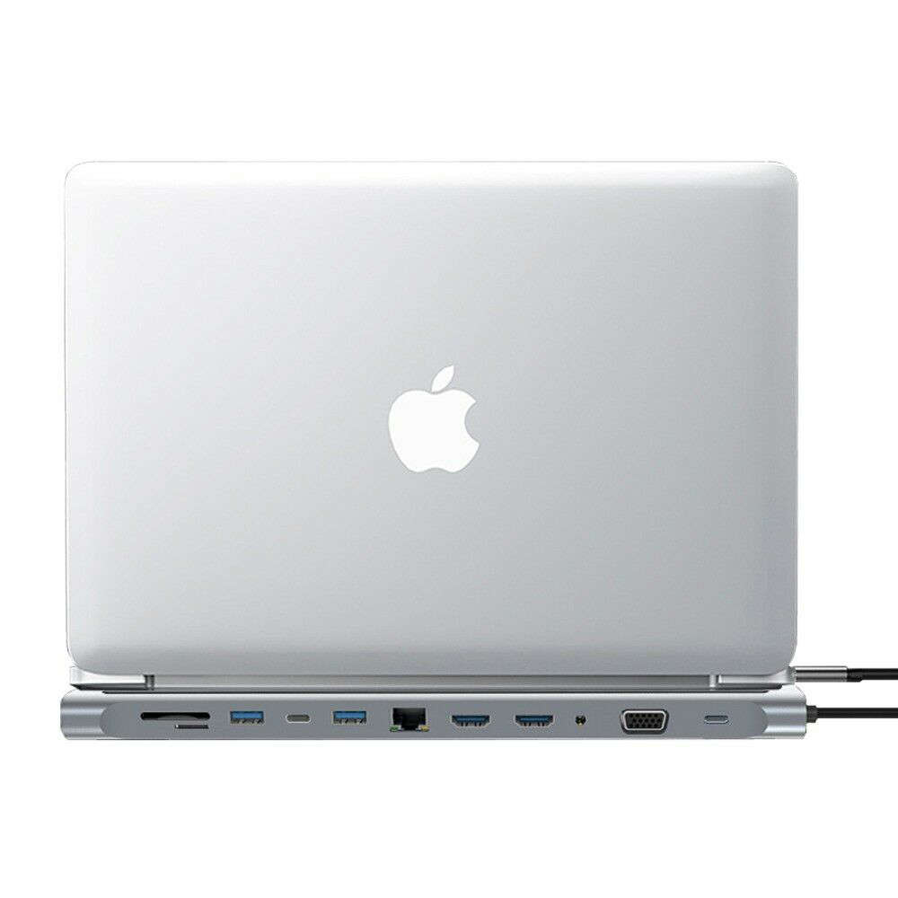 12-in-1 USB C HUB Docking Station Type C to USB 3.0 HDMI Adapter