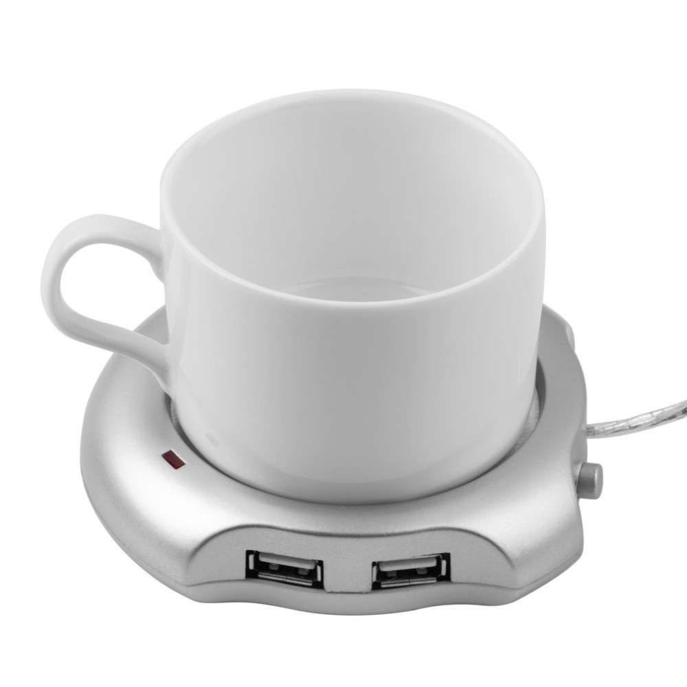 4 Port USB Hub Tea Coffee Cup Mug USB Heating Pad