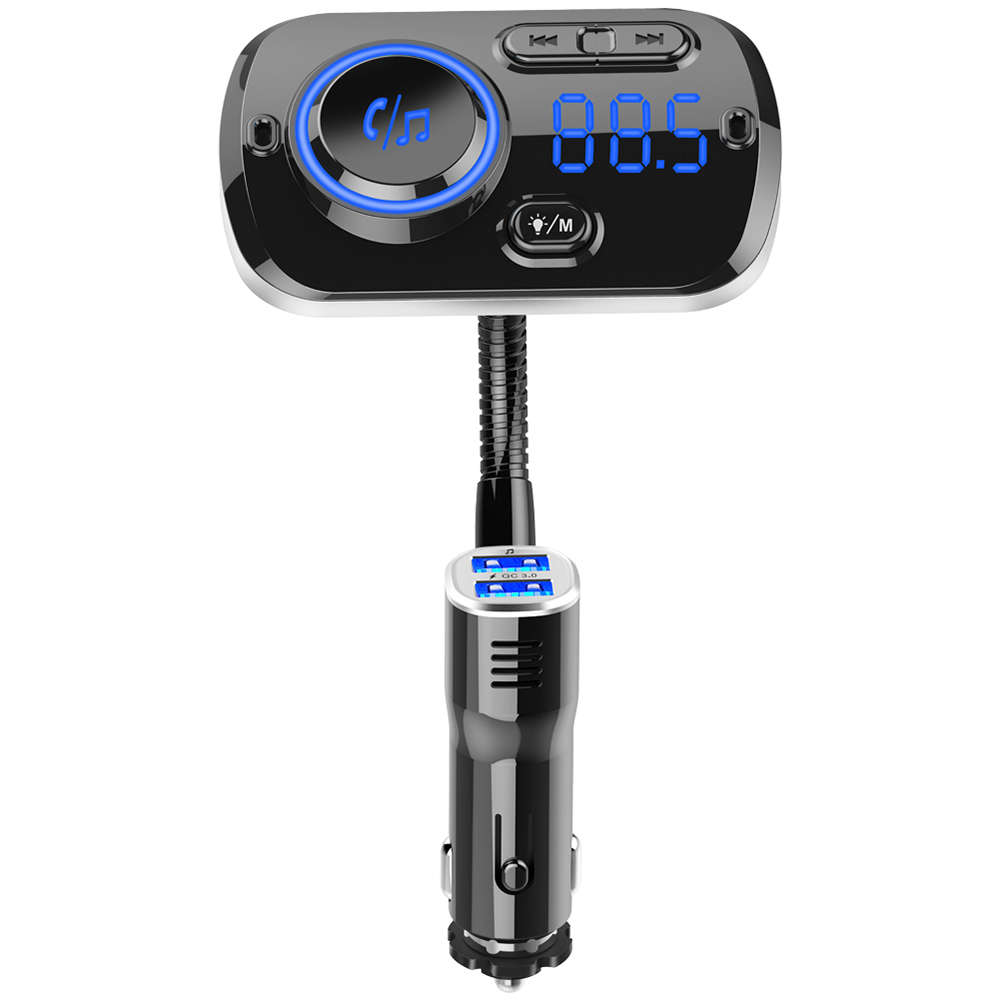 Bluetooth 5.0 FM Transmitter For Car Wireless FM Radio Adapter Car Kit