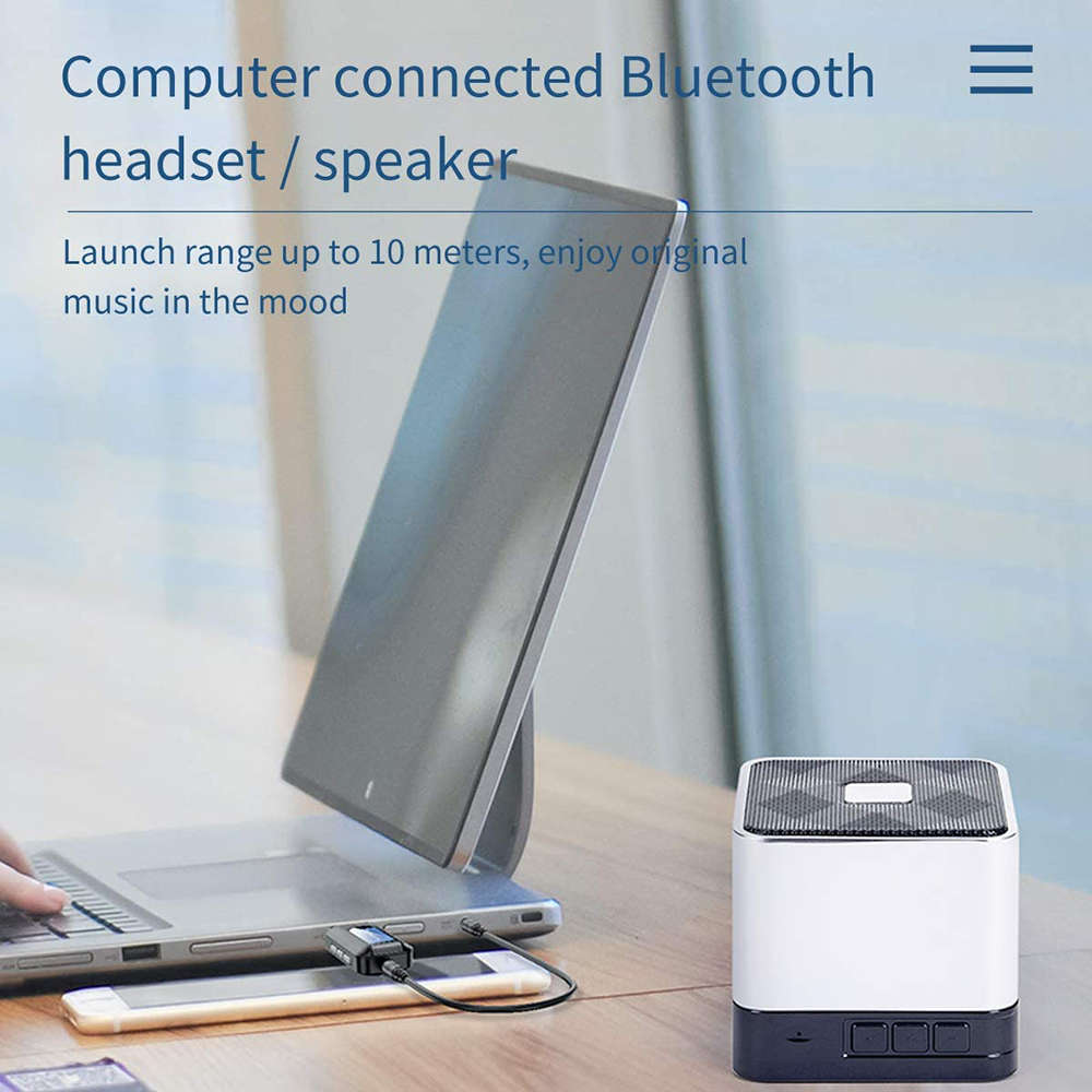 Bluetooth 5.0 Transmitter and Receiver With LCD Display