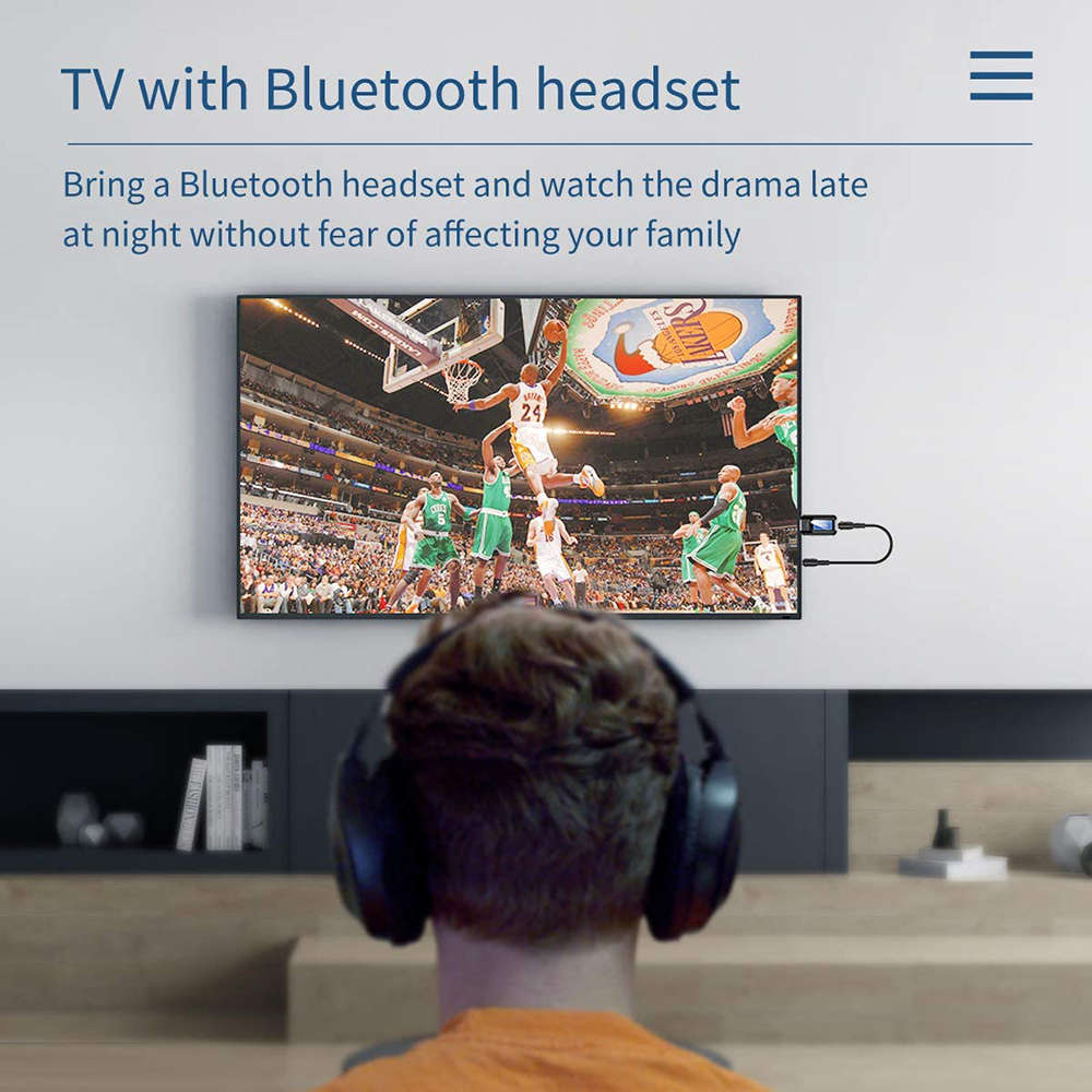 Bluetooth 5.0 Transmitter and Receiver With LCD Display