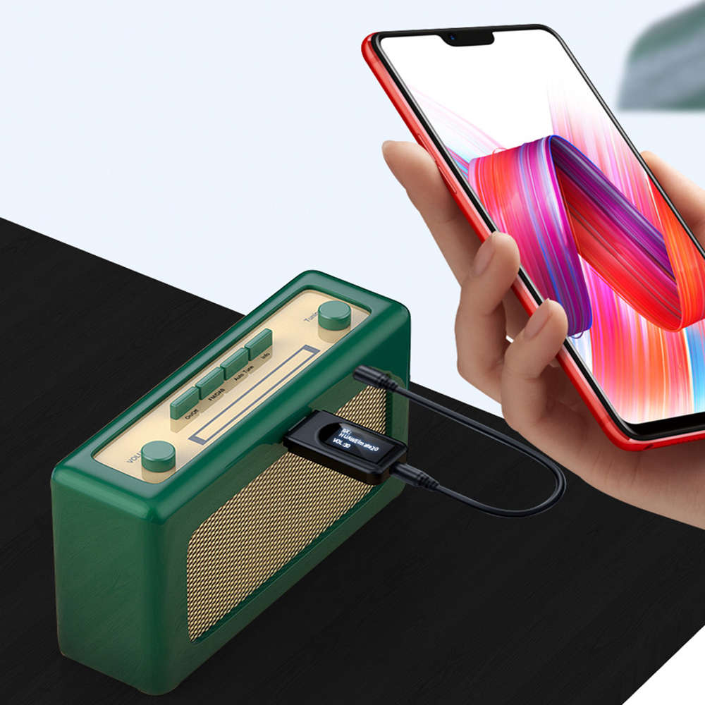 Bluetooth 5.0 Transmitter and Receiver With LCD Display