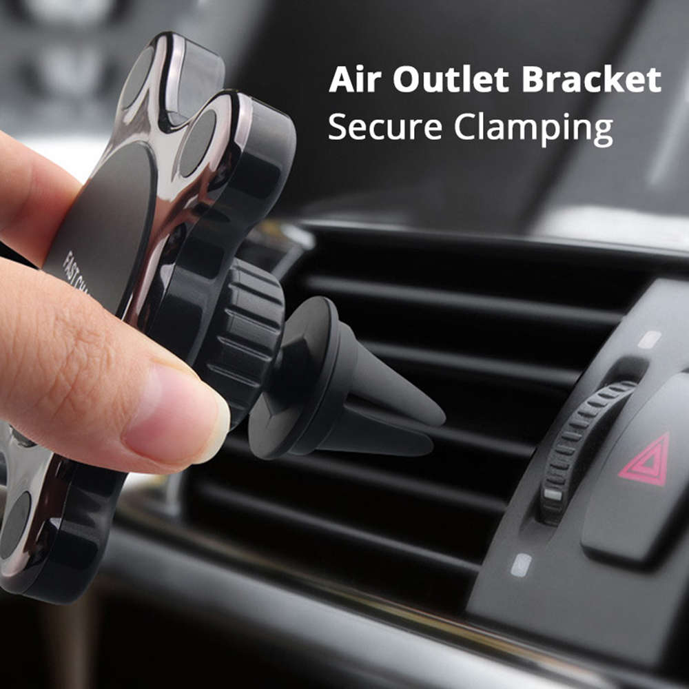 Universal 360 Degree Magnetic Car Phone Holder Fast Wirless Charger