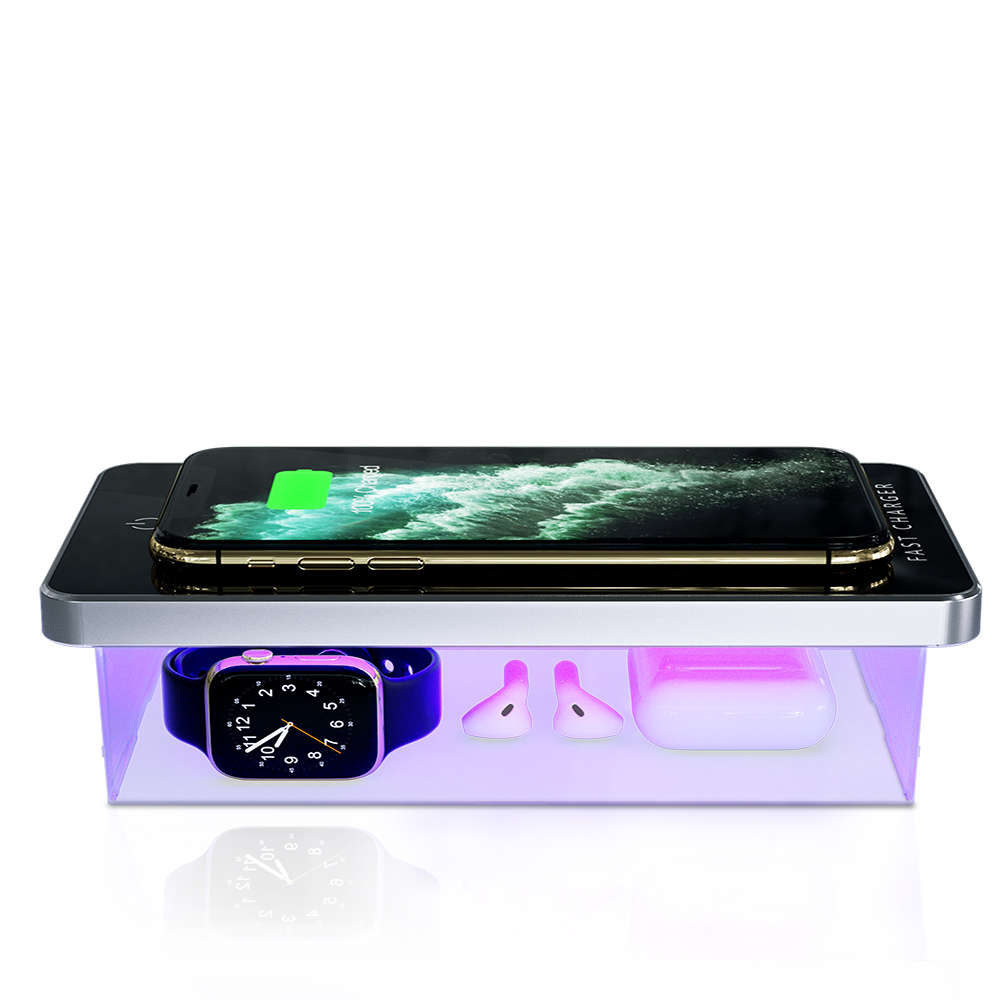 UV Portable Sterilizer Box With Fast Wireless Charger