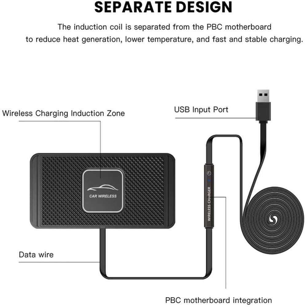 Multifunctional Portable Fast Wireless Car Charger Holder