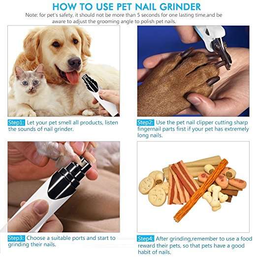 Ultra Quiet Electric Pet Nail Grinder