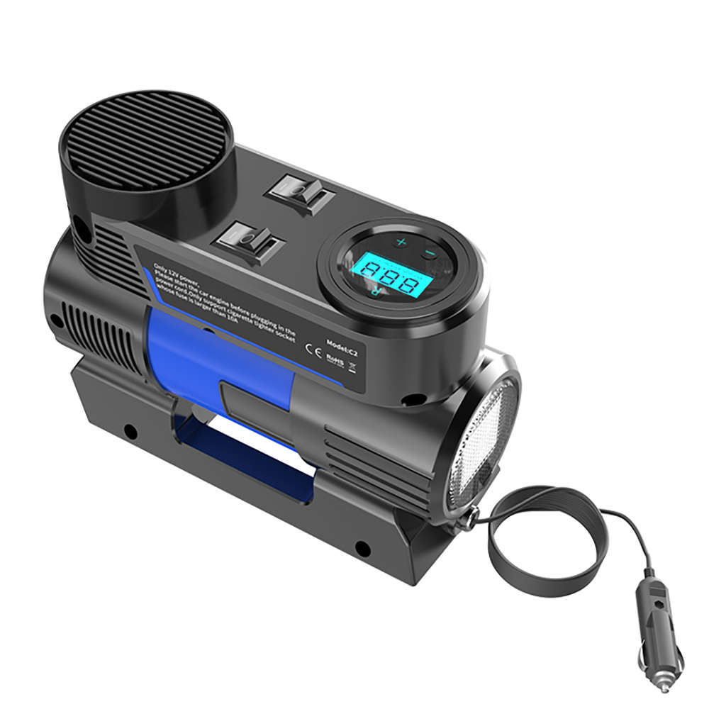 Portable Air Compressor Digital Tire Inflator with Light Digital Display