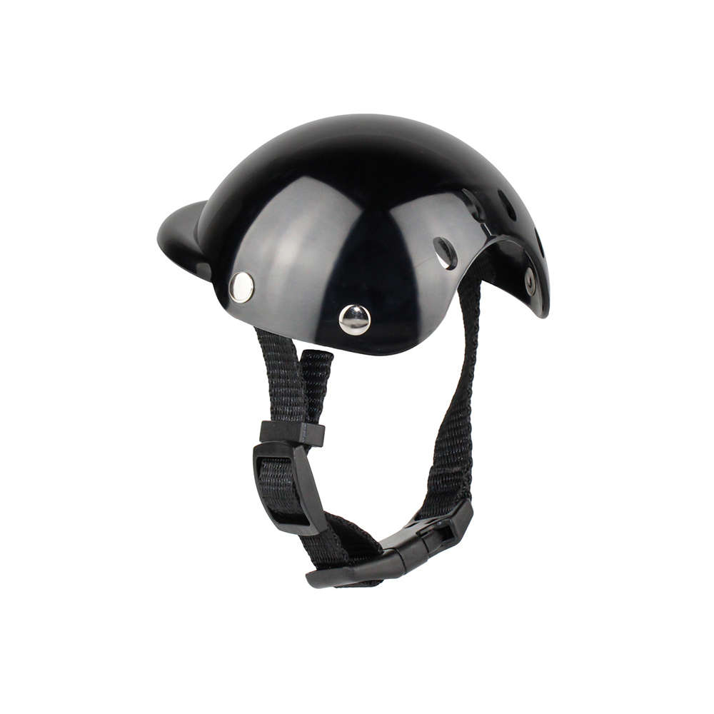 Pet Helmet Safety Hat Dog Helmet with Adjustable Belt for Riding-Size M