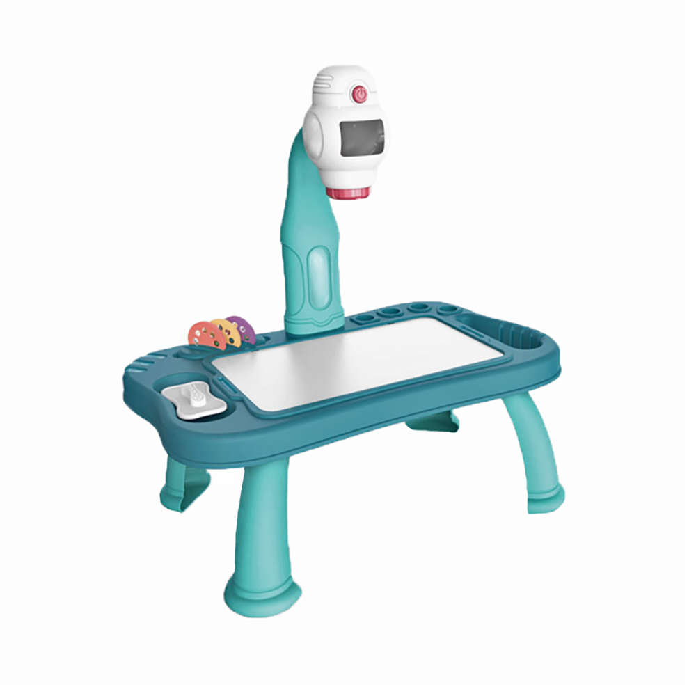 Projector Toy Drawing Table Set Painting Table Set Children Gift-Blue