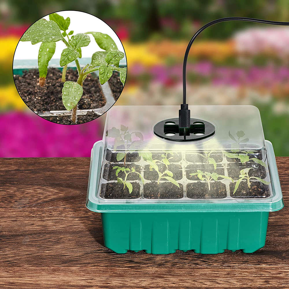 Seed Starter Trays with Grow Light Seed Starter Kit Plant Starter Kit