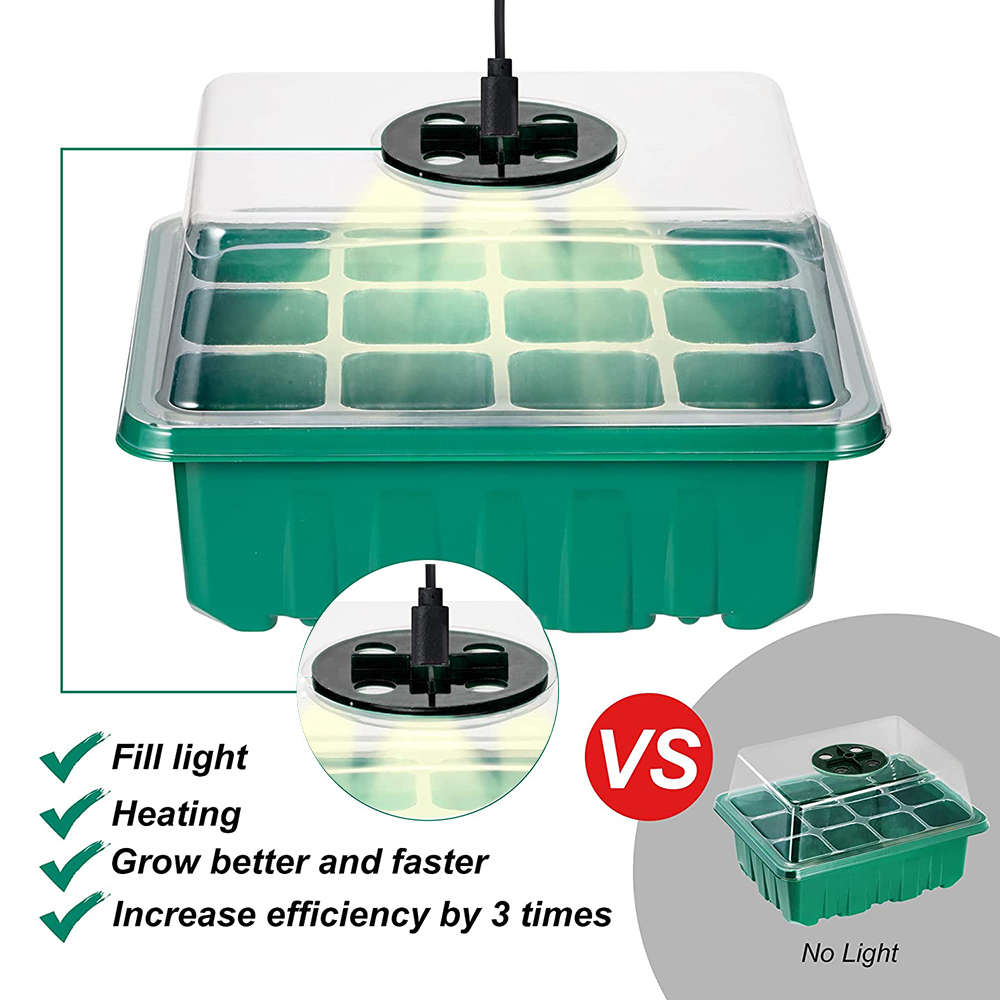 Seed Starter Trays with Grow Light Seed Starter Kit Plant Starter Kit