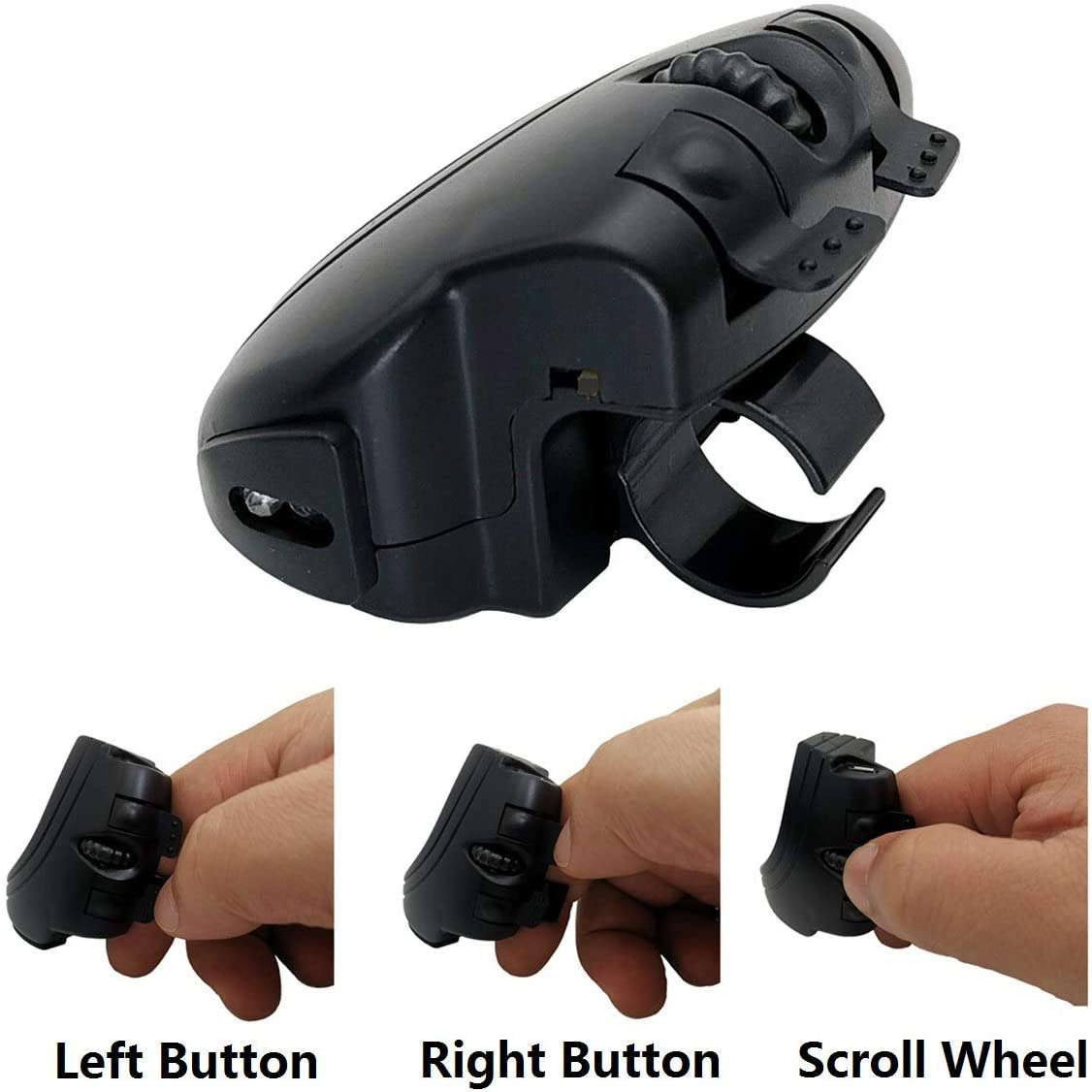Mini Wireless Finger Mouse Ergonomic Portable USB Drived Mouse