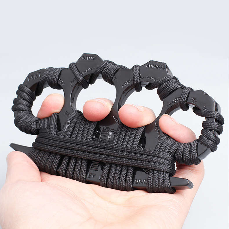 Window Breaker Tactical Knuckle Self Defense Knuckle-Black